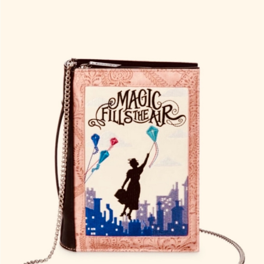 Magic Fills the Air Pink and Black Crossbody Bag